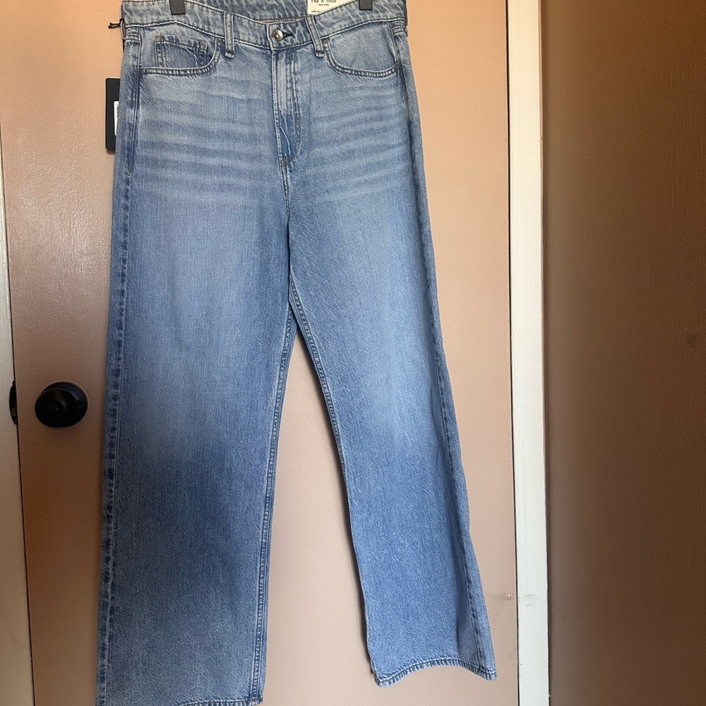 NWT Rag & Bone ‘The Lori’ Full Length Jeans in Light Blue